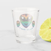 Rainbow Alien Shot Glass Schnapsglas (Rückseite)