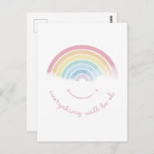 RAINBOW Alles wird in Ordnung sein! Postkarte (Vorne/Hinten)