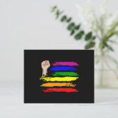 RAINBOW ALLY LGBT Prix Monat LGBTQ Regenbogenflagg Postkarte (Stehend Vorderseite)