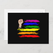 RAINBOW ALLY LGBT Prix Monat LGBTQ Regenbogenflagg Postkarte (Vorne/Hinten)