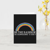 Rainbow Ally Pride Good Vibe Mental Health Motivat Karte (Gelbe Blume)