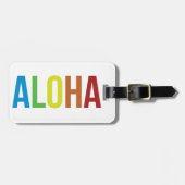 Rainbow Aloha Gepäckanhänger (Vorderseite horizontal)