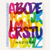 Rainbow Alphabet Kindergarten Notizbuch (Vorderseite)