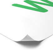 Rainbow Alphabet-Klassenposter Poster (Ecke)