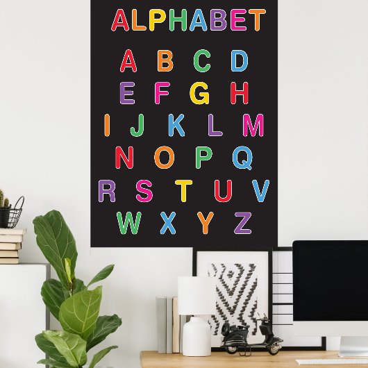 Rainbow Alphabet Poster (Heimbüro)