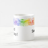 Rainbow Alto Clef Personalisierte Mug Kaffeetasse (Mittel)