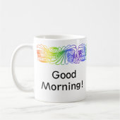 Rainbow Alto Clef Personalisierte Mug Kaffeetasse (Links)