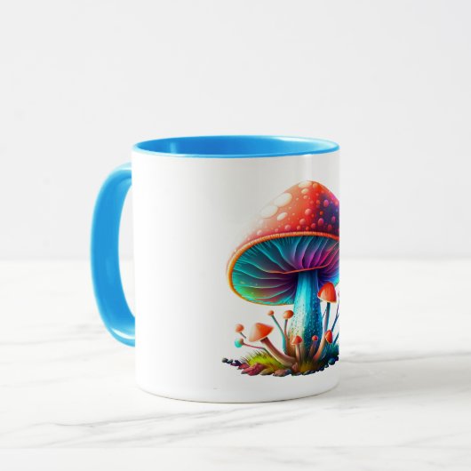 Rainbow Amanita Muscaria Combo Tasse (Vorderseite Links)