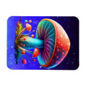 Rainbow Amanita Muscaria Magnet (Horizontal)