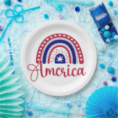 Rainbow America Pappteller (Party)