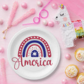 Rainbow America Pappteller (Party)