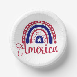 Rainbow America Pappteller