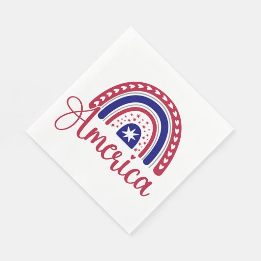 Rainbow America Serviette (Ecke)