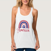 Rainbow America Tank Top (Vorderseite)