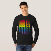 Rainbow American Flag Lieben Liebe Prix T-Shirt (Vorne ganz)