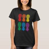 Rainbow-Ananas T-Shirt (Vorderseite)
