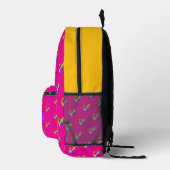 Rainbow Anchor Wiederholen Hot Pink Kids Bedruckter Rucksack (Rechts)