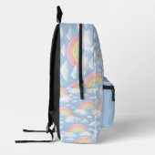 Rainbow and Clouds With Your Name Bedruckter Rucksack (Links)