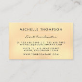 Rainbow and Gold Business Card Visitenkarte (Rückseite)