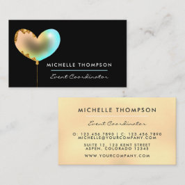 Rainbow and Gold Business Card Visitenkarte