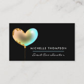 Rainbow and Gold Business Card Visitenkarte (Vorderseite)