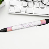 Rainbow and Gold Watercolor Agate Business Kugelschreiber