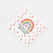Rainbow and Hearts Birthday Party Servietten
