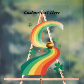 Rainbow and Pot of Gold Fantasy Scene Acrylschild (Neutral)