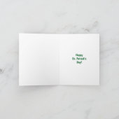 Rainbow and Pot of Gold St. Patrick's Day Card Karte (Innenseite)