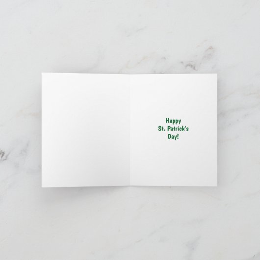 Rainbow and Pot of Gold St. Patrick's Day Card Karte (Innenseite)