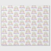 Rainbow and stars geschenkpapier (Flach)