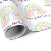 Rainbow and stars geschenkpapier (Rolleneckpunkt)