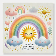 Rainbow and Sunshine Wall Art