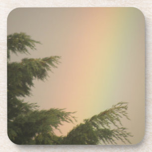 Rainbow and Trees Cork Untersetzer