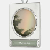 Rainbow and Trees Custom Ornament (Links)