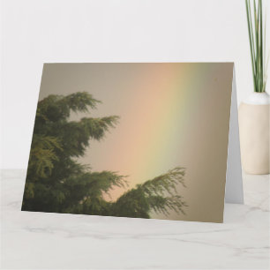Rainbow and Trees Greeting Card Karte