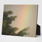 Rainbow and Trees Plaque Fotoplatte (Seite)