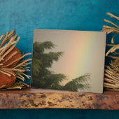 Rainbow and Trees Plaque Fotoplatte (Seite)