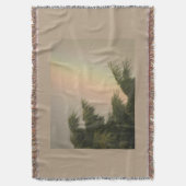 Rainbow and Trees Throw Blanket Decke (Vorderseite Vertikal)