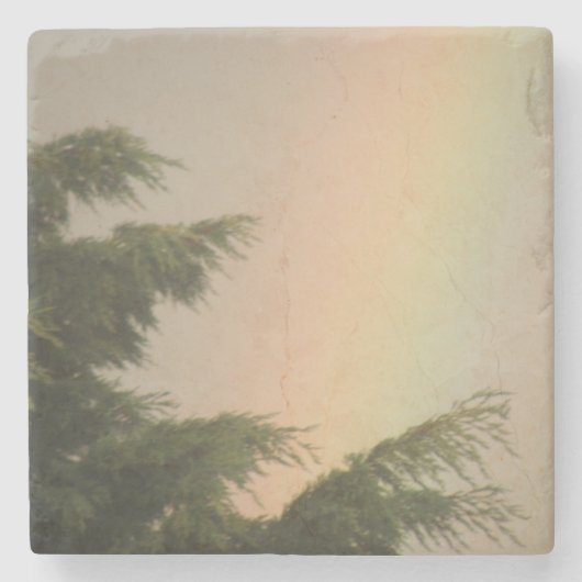 Rainbow and Trees Untersetzer (Vorderseite)