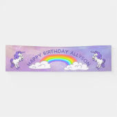 Rainbow and Unicorns Design Party Banner (Horizontal)