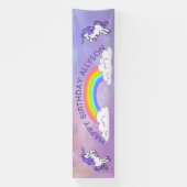 Rainbow and Unicorns Design Party Banner (Vertikal)