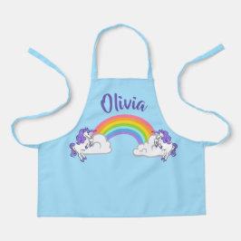 Rainbow and Unicorns Design-Schürze Schürze