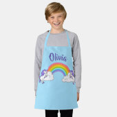 Rainbow and Unicorns Design-Schürze Schürze (Getragen)