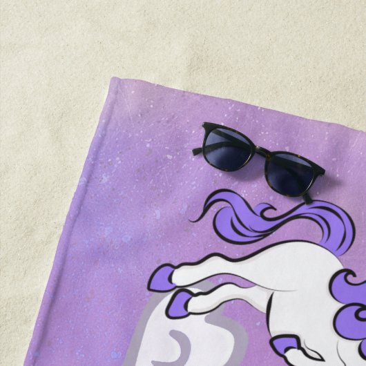 Rainbow and Unicorns Design Strandtuch (Beispiel)