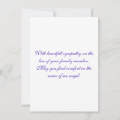 Rainbow Angel Beileid Karte (Rückseite)