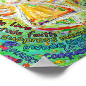 Rainbow Angel Cancer Poem Art Poster Print (Ecke)