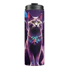 Rainbow Angel Cat Thermosbecher
