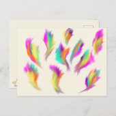 Rainbow Angel Feathers Christliche Prophetie Art Postkarte (Vorne/Hinten)