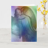 Rainbow Angel Grußkarte Karte (Gelbe Blume)